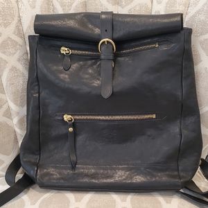 il Bisonte Capalbio Italian Leather Backpack Rolltop
